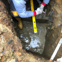 Construction d'un Mur de Soutènement en Blocs de Béton pour un Terrain en Pente Flers